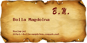 Bolla Magdolna névjegykártya